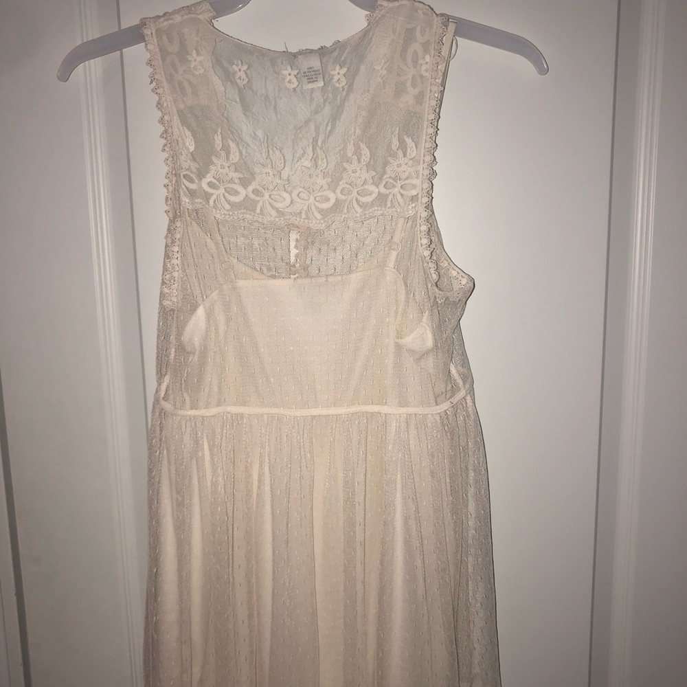 Cream Lace/Slip Dress